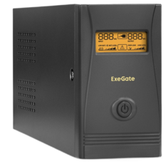 Источник бесперебойного питания Exegate Power Smart ULB-600.LCD.AVR.4C13 EP285566RUS 600VA/360W, LCD, AVR, 4*C13, Black
