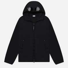 Мужская куртка ветровка C.P. Company G.D.P. Goggle Full Zip, цвет чёрный, размер 54