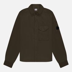 Мужская куртка ветровка C.P. Company Chrome-R Zipped, цвет оливковый