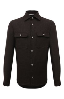 Куртка-рубашка из шерсти и кашемира Marco Pescarolo