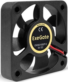Вентилятор для корпуса Exegate EX295199RUS 50x50x10 мм, 5500rpm, 7.68CFM, 27dBA, 2-pin