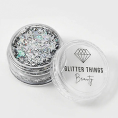 GLITTER THINGS Глиттер Гель Блёстки для глаз, лица и тела "Радужное Небо"