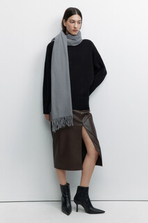 шарф женский Шарф BasicScarf тонкий базовый с бахромой Befree