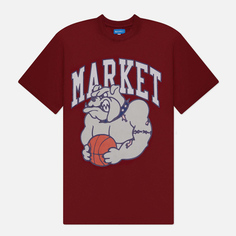 Мужская футболка MARKET Bulldogs, цвет бордовый, размер L
