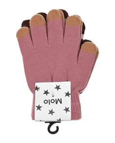 Перчатки, 2 шт, розовый/коричневый Molo детский