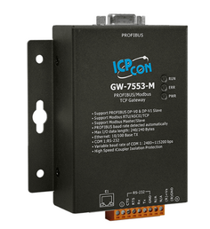 Преобразователь ICP DAS GW-7553-M CR PROFIBUS/Modbus TCP Gateway (RoHS) (Metal casing)