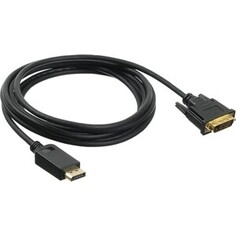 Кабель аудио-видео Buro 1.1v DisplayPort (m)/DVI-D (Dual Link) (m) 3м. Позолоченные контакты черный (BHP DPP_DVI-3)