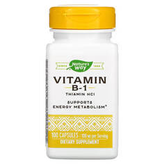 Витамин В-1 Nature&apos;s Way, 100 капсул