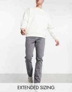 Узкие джинсы серого цвета в винтажном стиле ASOS DESIGN