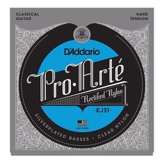 Струны D&apos;Addario EJ38 для классической гитары нейлоновые жесткое натяжение (калибр .0290-.044) D'addario