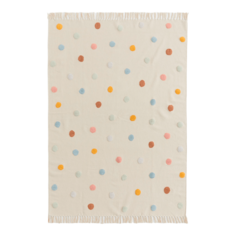 Ковер H&amp;M Home Cotton with Tufted Dots, светло-бежевый/горошек