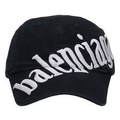 Бейсбольная кепка Balenciaga In Black Cotton, черный