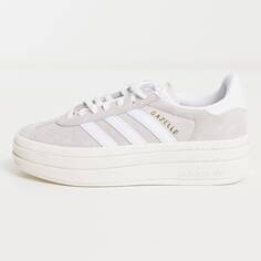 Кроссовки на платформе Adidas Originals Gazelle Bold, серый/белый