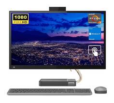 Моноблок Lenovo IdeaCentre 5 AIO, 23.8&quot;, AMD Ryzen 7 5700U, Full-HD сенсорный экран, 16Гб RAM, 256Гб SSD+1ТБ HDD, серый