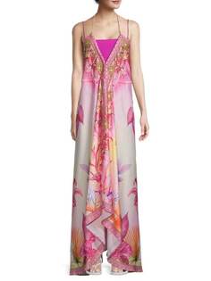 Макси-платье Ranee&apos;s с цветочным принтом и лямкой на шее, blush Ranee's