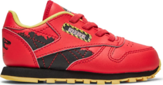 Кроссовки Reebok Jurassic Park X Classic Leather Toddler Ian Malcolm, красный