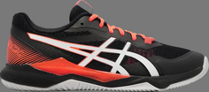 Кроссовки gel tactic &apos;black shocking orange&apos; Asics, черный