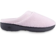 Слипперы Women&apos;s Terry and Satin Slip on Cushioned Slipper with Memory Foam for Indoor/Outdoor Comfort Isotoner, лепесток розовый