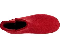 Слипперы Wool Boot Leather Outsole Glerups, красный