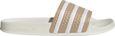 Сандалии Adidas Adilette Slide &apos;Off White Magic Beige&apos;, коричневый