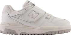 Кроссовки New Balance 550 Bungee Lace Strap Little Kid &apos;White Grey&apos;, белый