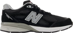 Кроссовки New Balance 990v3 Big Kid Wide &apos;Black Grey&apos;, черный