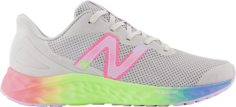 Кроссовки New Balance Fresh Foam Arishi v4 Big Kid Wide &apos;Light Aluminum Rainbow&apos;, серый