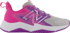 Кроссовки New Balance Rave Run v2 Big Kid X-Wide &apos;Summer Fog Hi-Pink&apos;, серый