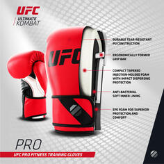 Боксерские перчатки UFC PRO Fitness Training Glove разных размеров и цветов, черно-белый