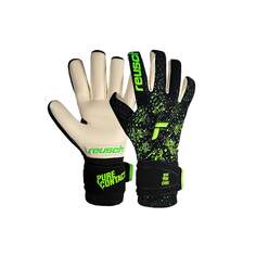 Вратарские перчатки Reusch Pure Contact Gold Unisex, черный/зеленый