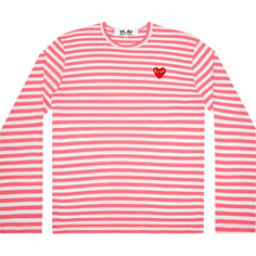 Кофта Comme des Garçons PLAY Pastelle Striped &apos;Pink&apos;, розовый