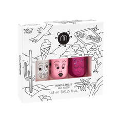 Nailmatic Детский набор лаков для ногтей Las Vegas Super 8ml + Bella 8ml + Sheepy 8ml