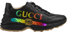 Кроссовки Gucci Wmns Rhyton Iridescent Logo, черный