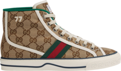 Кроссовки Gucci Wmns Tennis 1977 High Beige Ebony, бежевый