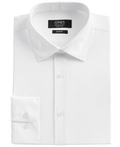 Мужская однотонная классическая рубашка Jones New York, белый