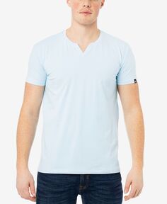 Мужская футболка с коротким рукавом basic notch neck X-Ray, светло-синий