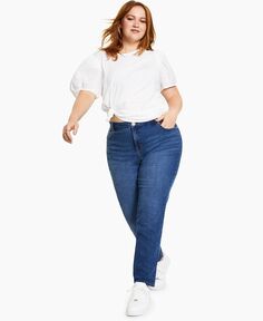 Прямые джинсы больших размеров с высокой посадкой, созданные для macy&apos;s Style &amp; Co, мульти
