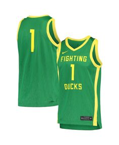 Мужская баскетбольная майка #1 green oregon ducks replica Nike, зеленый