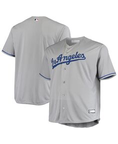 Мужская серая футболка los angeles dodgers big and tall team replica team Profile, серый