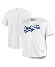 Мужская белая футболка los angeles dodgers big and tall team replica team Profile, белый