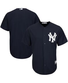 Мужская темно-синяя футболка new york yankees big and tall replica team Profile, синий