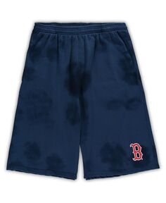 Мужские темно-синие флисовые шорты boston red sox big and tall tie dye Profile, синий