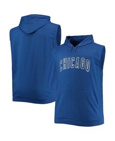 Мужской пуловер с капюшоном без рукавов из джерси royal chicago cubs muscle muscle Profile