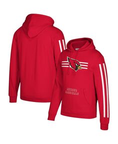 Мужская толстовка с капюшоном cardinal arizona cardinals с тремя полосками Mitchell &amp; Ness