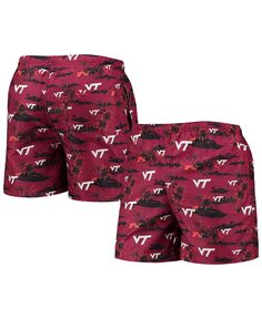 Мужские плавки maroon virginia tech hokies island palm FOCO