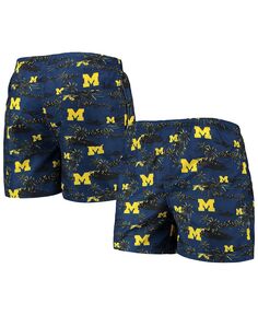 Мужские темно-синие плавки michigan wolverines island palm FOCO, синий