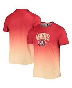 Мужская алый, золотой купальник san francisco 49ers gradient rash guard FOCO, мульти