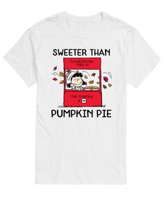 Мужская футболка с коротким рукавом peanuts sweeter than pumpkin pie AIRWAVES, белый