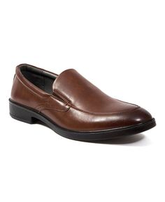 Мужские мокасины refine memory foam с водоотталкивающей пропиткой slip-on moc-toe loafer DEER STAGS, коричневый