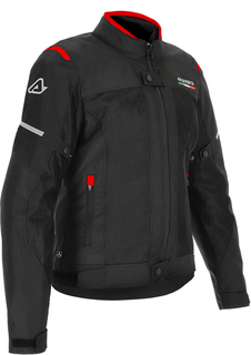 Куртка текстильная Acerbis On Road Ruby мотоциклетная, черный/красный